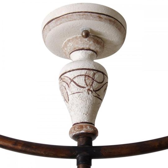 mediterran mennyezeti lampa keramia toszkan festett rusztikus alacsony belmagassag rez country provanszi lampak vilagitas imas firenze budapest lameridiana lakberendezes 3 izzos haloszoba.jpg